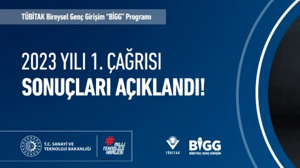 TÜBİTAK BiGG 2023 Yılı 1. Çağrısının Sonuçları Açıklandı