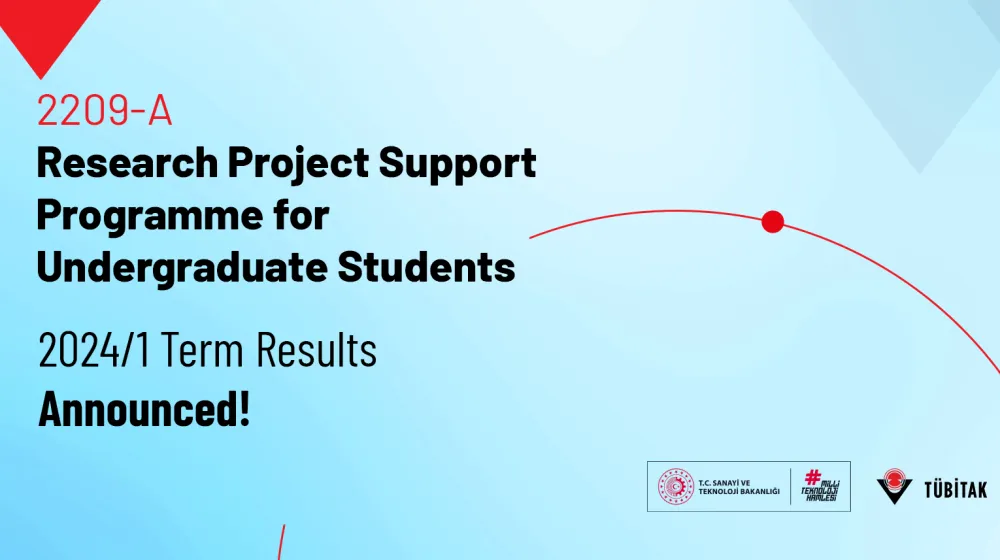 The scientific evaluation results of the 2209-A Research Project Support Program for Undergraduate Students for the 2024/1 term have been announced!