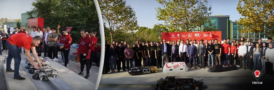 TÜBİTAK Başkanı ve RUTE Müdürü Hyperloop Geliştirme Yarışmasına Katılan Öğrencilerle Buluştu TÜBİTAK Başkanı ve RUTE Müdürü Hyperloop Geliştirme Yarışmasına Katılan Öğrencilerle Buluştu