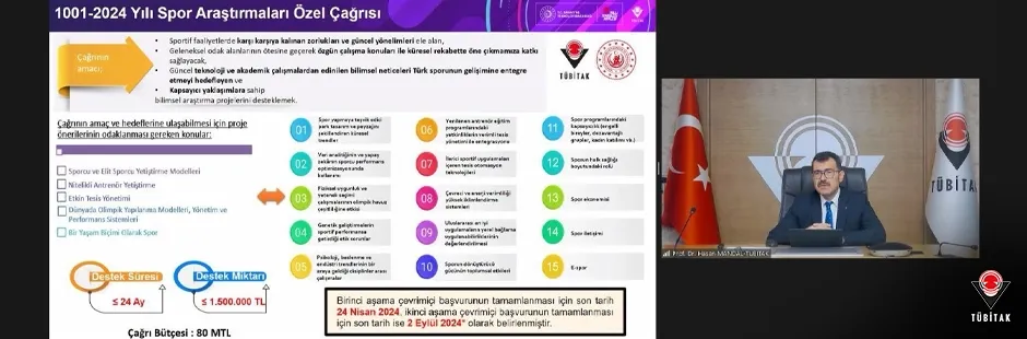 1001 Spor Araştırmaları Özel Proje Çağrısı Bilgilendirme Toplantısı Gerçekleşti