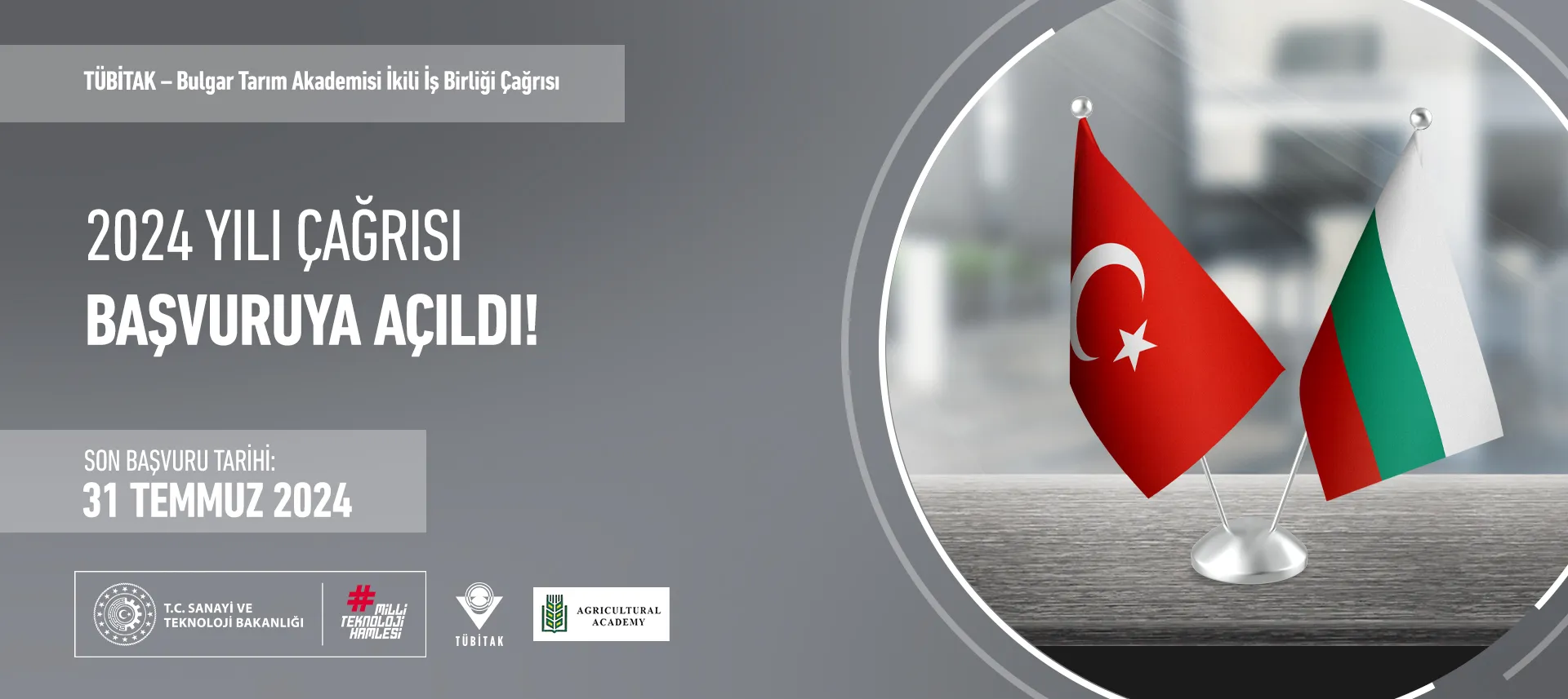 TÜBİTAK – Bulgar Tarım Akademisi İkili İş Birliği Çağrısı Açıldı