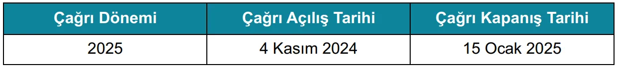 lise çağrı takvimi