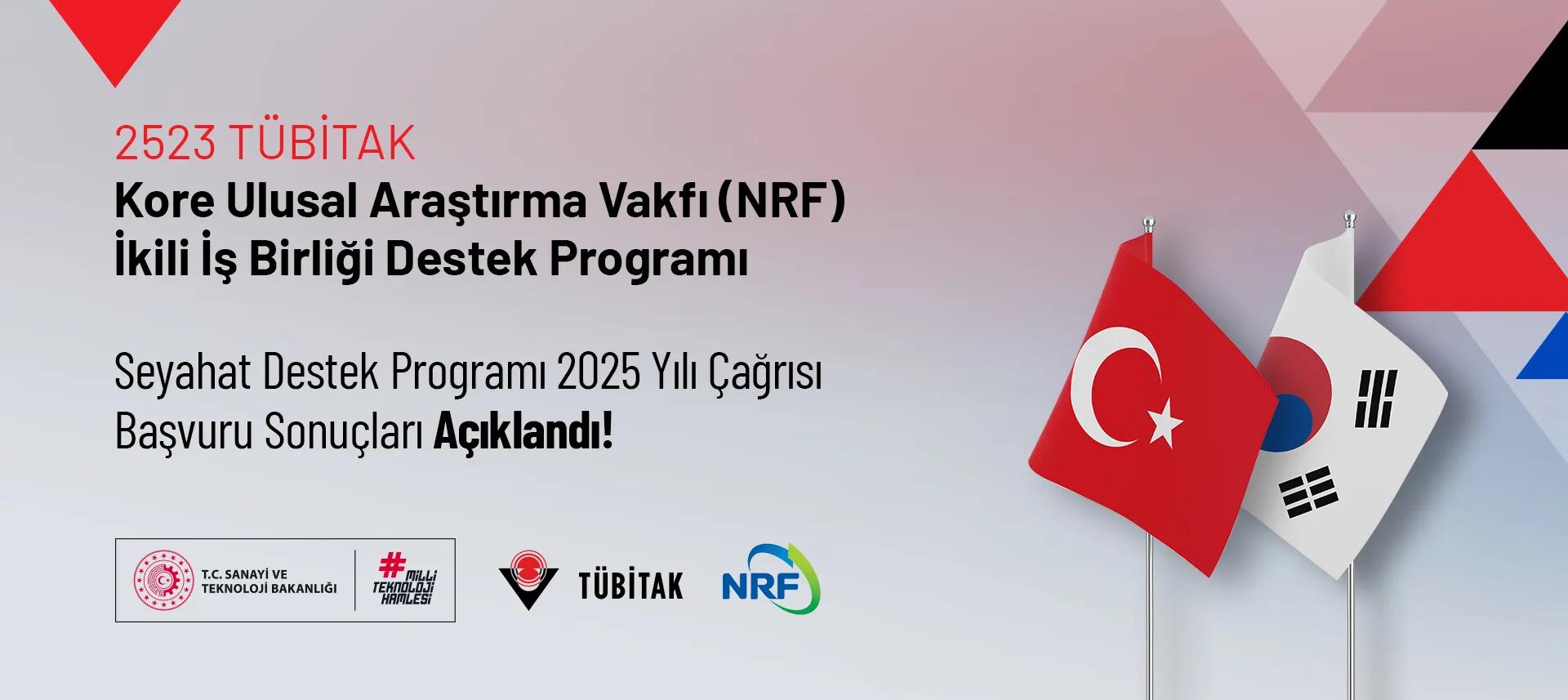 2523–Kore Ulusal Araştırma Vakfı (NRF) ile İkili İş Birliği
